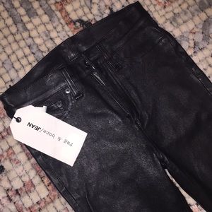 Rag and Bone leather ankle pants, size 25